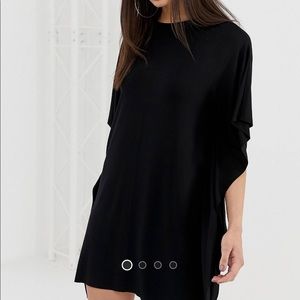 ASOS Oversized black T-shirt dress